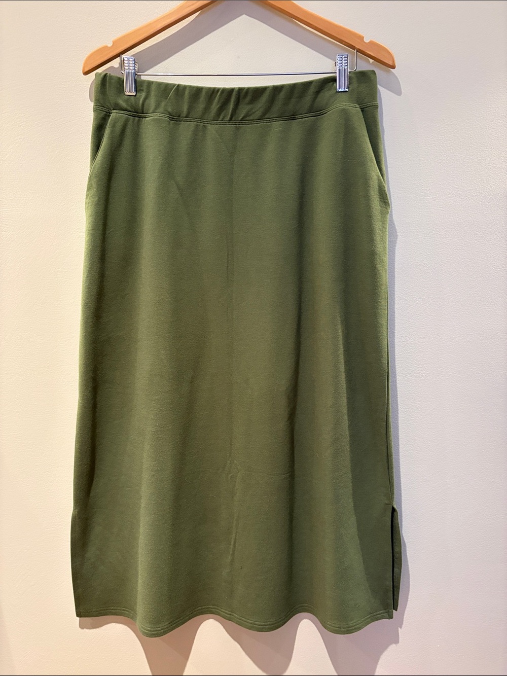 Canadian Made Gilmour Olive Green Midi Skirt